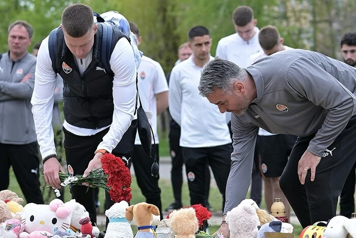Shakhtar honored the victims of the Russian strike