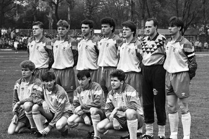 The Ukrainian team in the first match