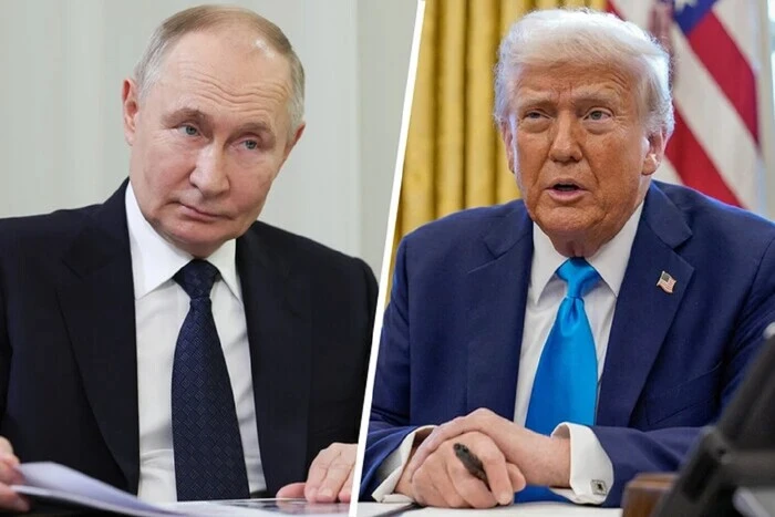 Chess match between Putin and Trump