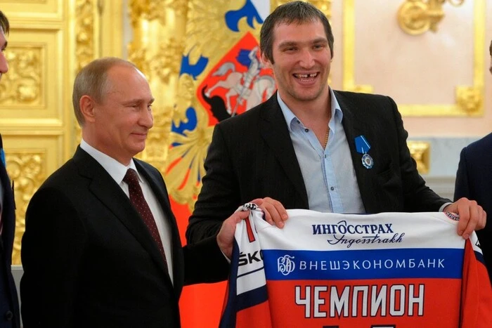Ovechkin during the ice hockey game