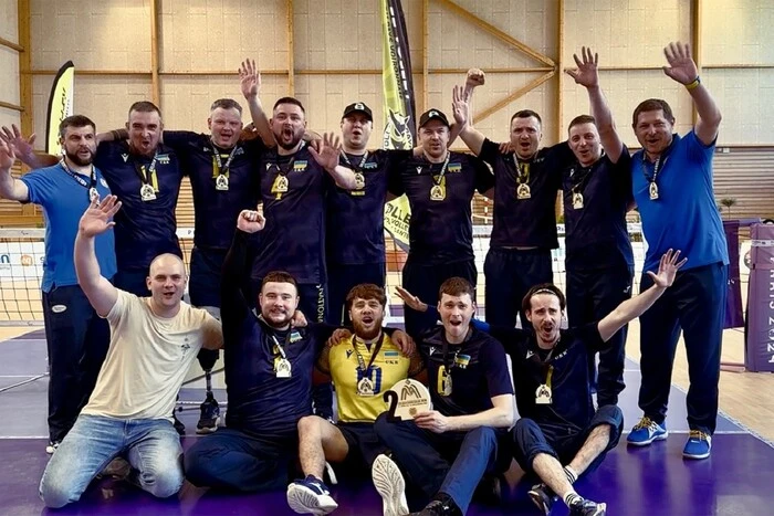 The Silver Medal of the Ukrainian Sitting Volleyball Team