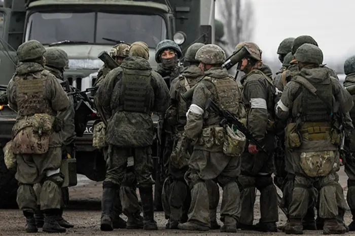 Image of Russian soldiers at the front