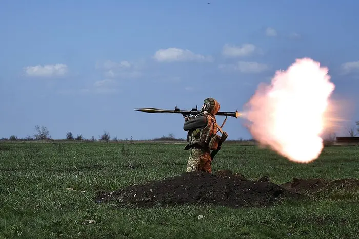 Combat map in Ukraine