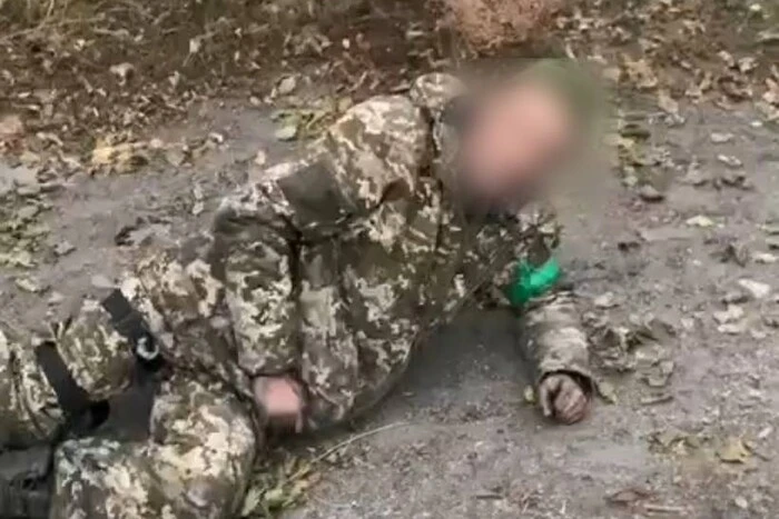 Казнь раненого украинского воина