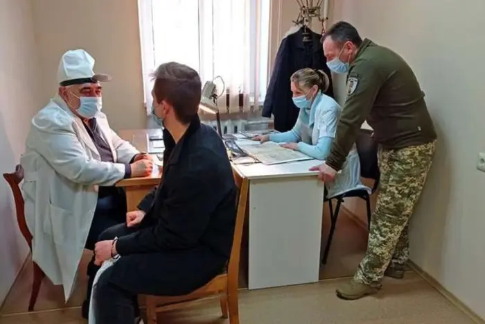 Military recruits at military medical board