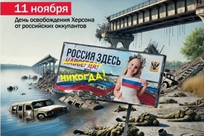 Ukrainian hackers celebrate the liberation of Kherson
