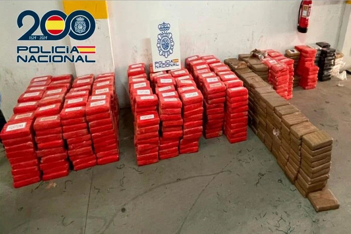 One ton of cocaine seized in Spain