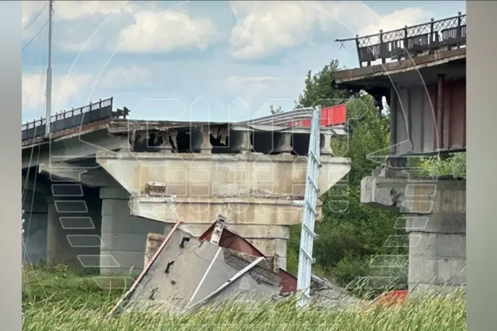 Rosyjscy okupanci skarżą się, że ZS  ZS  ZS  u zniszczyli strategicznie ważny most na Kurszczyźnie (zdjęcie)