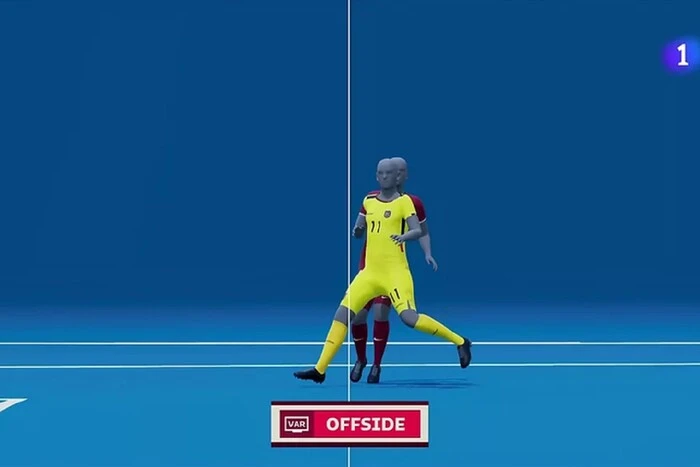 players on the field during the match