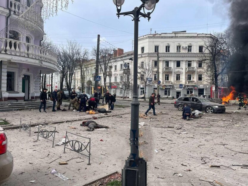 Будемо знищувати: символічний вираз ЗСУ на задньому плані