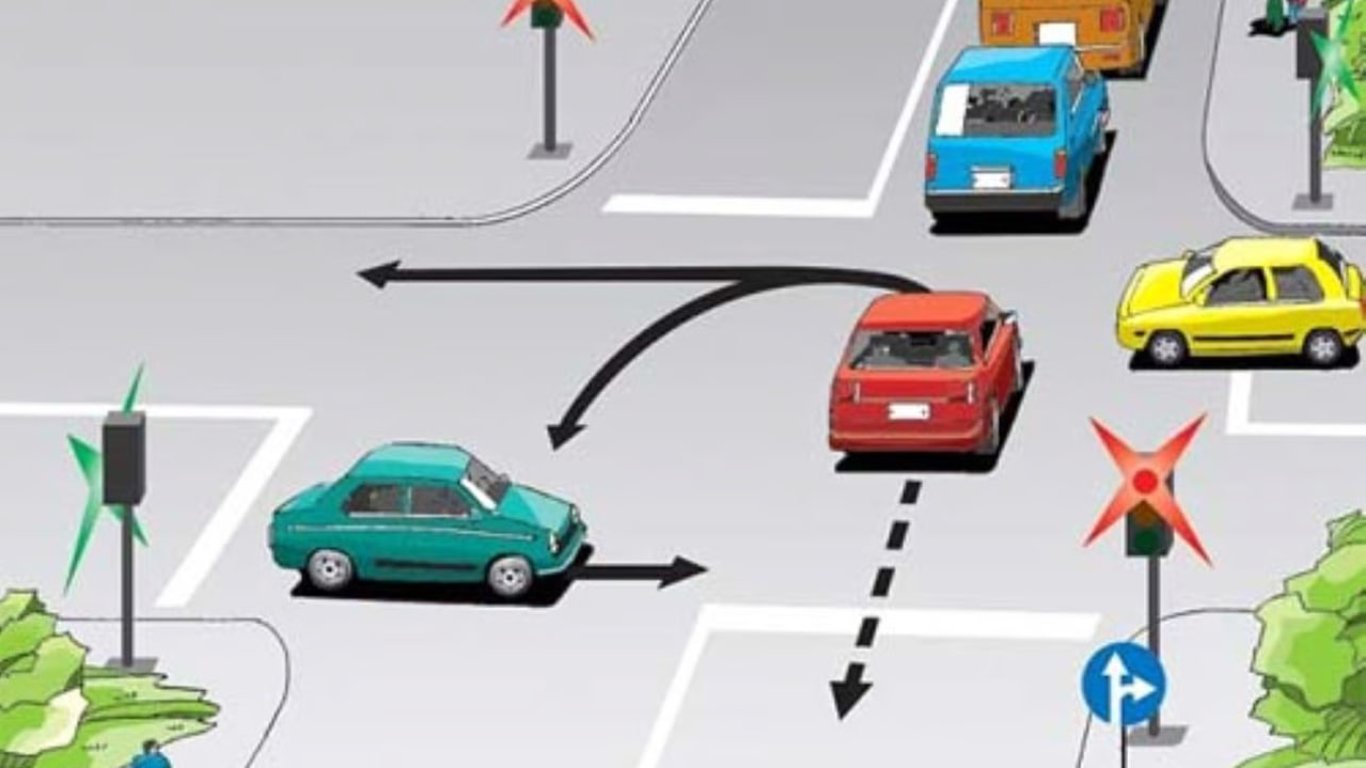 Interessanter Verkehrstest - wie ein Fahrer aus dem Stau herauskommt